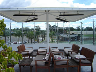 Umbrella Mounted Outdoor Heatstrip