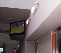 Umbrella Mounted Outdoor Heatstrip